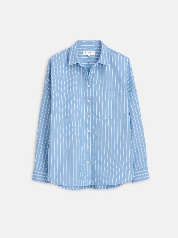 Jo Shirt In Striped Paper Poplin